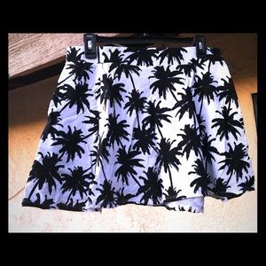 Charlotte Russe skirt with with  black Palms